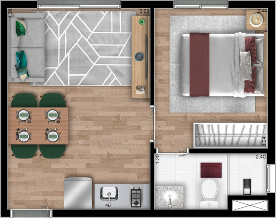 Imagem Imóvel com 2 Quartos à Venda, 34 m² em Freguesia Do ó - São Paulo