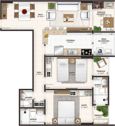 Imagem Apartamento com 2 Quartos à Venda, 88 m² em Guilhermina - Praia Grande Imagem Apartamento com 2 Quartos à Venda, 88 m² em Guilhermina - Praia Grande