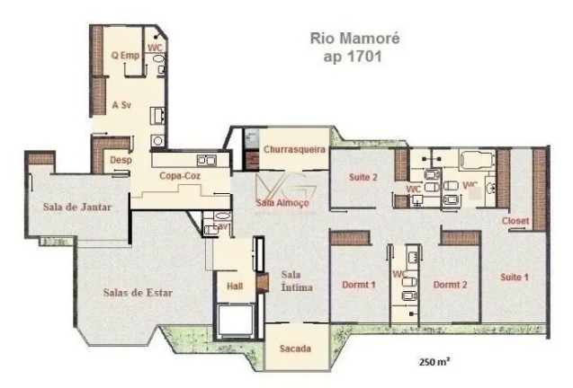 Imagem Apartamento com 4 Quartos à Venda, 250 m² em Bigorrilho - Curitiba