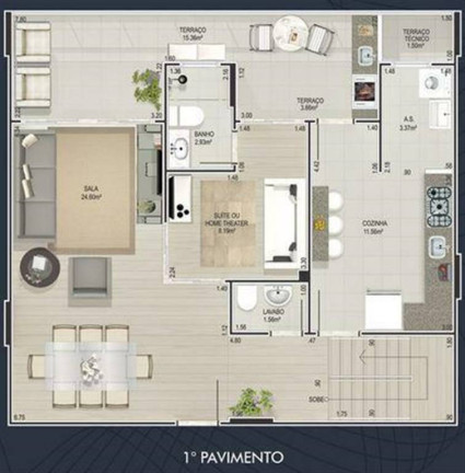 Foto do imóvel Apartamento com 4 Quartos à Venda, 145 m² em Canto Do Forte - Praia Grande