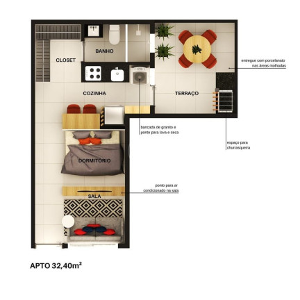 Imagem Apartamento com 1 Quarto à Venda, 25 m² em Cidade Patriarca - São Paulo