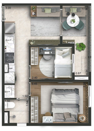 Imagem Apartamento com 1 Quarto à Venda, 30 m² em Campo Belo - São Paulo