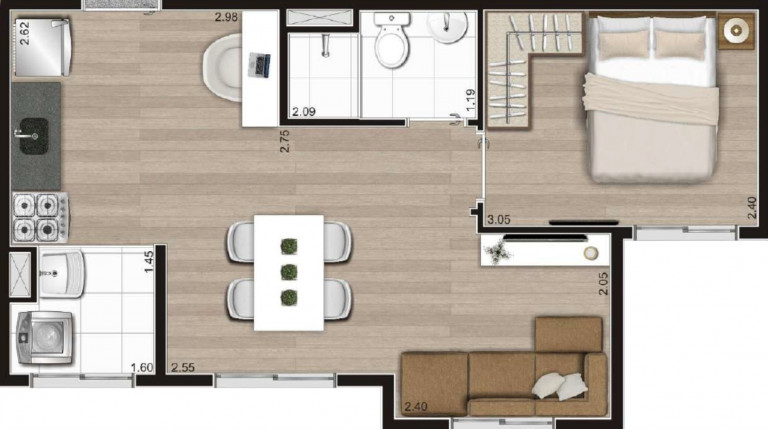 Imagem Imóvel com 2 Quartos à Venda, 35 m² em Vila Nina - São Paulo