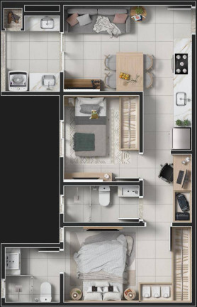 Imagem Apartamento com 2 Quartos à Venda, 55 m² em Cancelli - Cascavel Imagem Apartamento com 2 Quartos à Venda, 55 m² em Cancelli - Cascavel