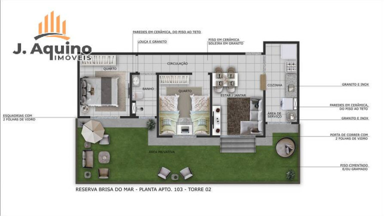 Imagem Apartamento com 1 Quarto à Venda, 38 m² em Manuel Dias Branco - Fortaleza Imagem Apartamento com 1 Quarto à Venda, 38 m² em Manuel Dias Branco - Fortaleza