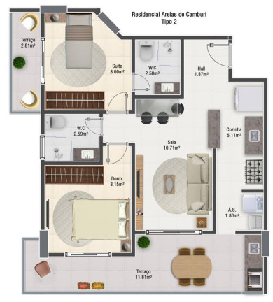 Imagem Apartamento com 2 Quartos à Venda, 63 m² em Vila Caicara - Praia Grande Imagem Apartamento com 2 Quartos à Venda, 63 m² em Vila Caicara - Praia Grande