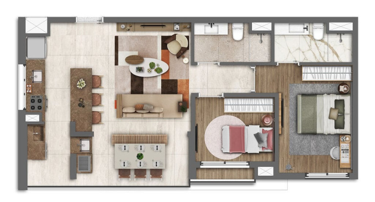 Imagem Apartamento com 2 Quartos à Venda, 104 m² em Brooklin Paulista - São Paulo