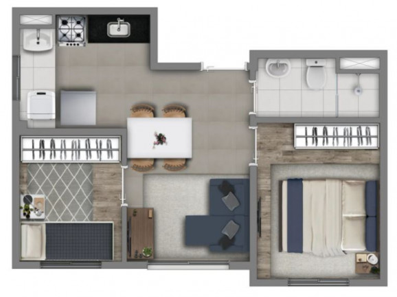 Imagem Apartamento com 2 Quartos à Venda, 33 m² em Socorro - São Paulo Imagem Apartamento com 2 Quartos à Venda, 33 m² em Socorro - São Paulo