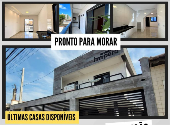 Casa com 2 Quartos à Venda, 53 m² em Guilhermina - Praia Grande
