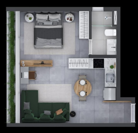 Imagem Apartamento com 1 Quarto à Venda, 42 m² em Itaim Bibi - São Paulo
