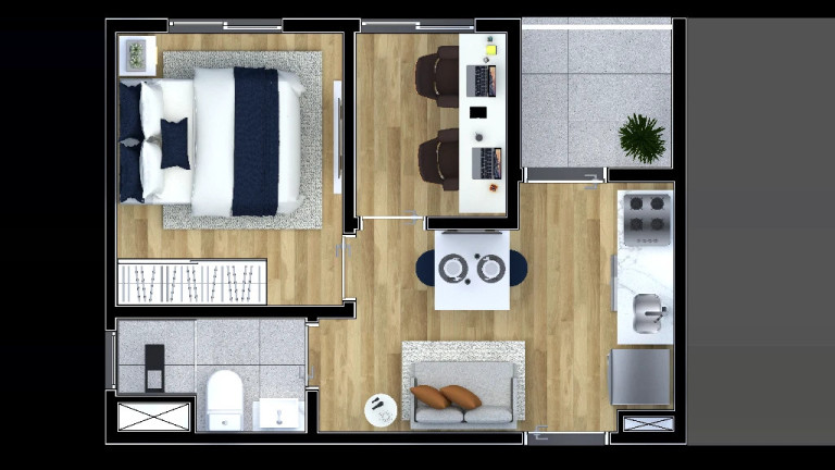 Imagem Apartamento com 1 Quarto à Venda, 27 m² em Vila Pierina - São Paulo