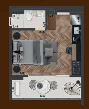 Imóvel com 1 Quarto à Venda, 41 m² em Vila Mariana - São Paulo