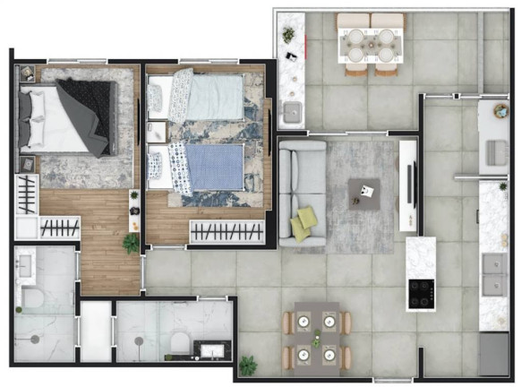 Imagem Apartamento com 2 Quartos à Venda, 68 m² em Guilhermina - Praia Grande Imagem Apartamento com 2 Quartos à Venda, 68 m² em Guilhermina - Praia Grande