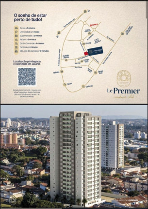Apartamento com 2 Quartos à Venda, 57 m² em Jardim California - Jacareí