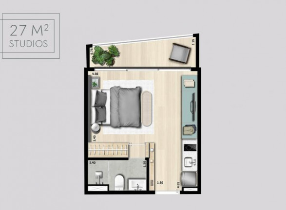 Imagem Apartamento com 2 Quartos à Venda, 56 m² em Pinheiros - São Paulo