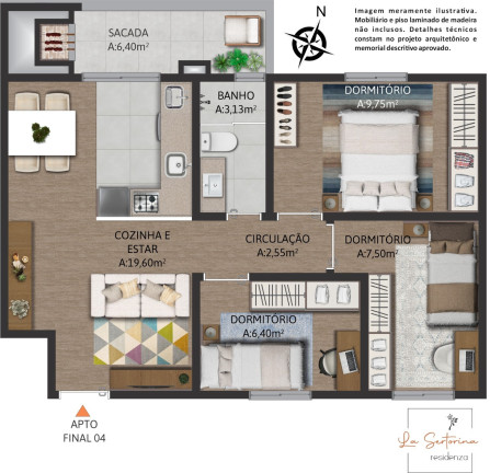 Imagem Apartamento com 3 Quartos à Venda, 64 m² em Desvio Rizzo - Caxias Do Sul Imagem Apartamento com 3 Quartos à Venda, 64 m² em Desvio Rizzo - Caxias Do Sul