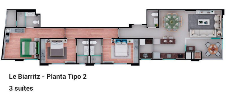 Imagem Apartamento com 3 Quartos à Venda, 127 m² em Meia Praia - Itapema