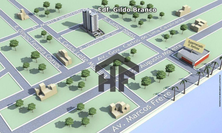 Imagem Apartamento com 3 Quartos à Venda, 62 m² em Casa Caiada - Olinda Imagem Apartamento com 3 Quartos à Venda, 62 m² em Casa Caiada - Olinda