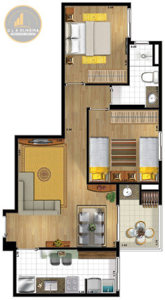Imagem Apartamento com 2 Quartos à Venda, 59 m² em Jardim Oriente - São José Dos Campos Imagem Apartamento com 2 Quartos à Venda, 59 m² em Jardim Oriente - São José Dos Campos
