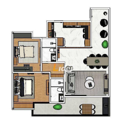 Imagem Apartamento com 2 Quartos à Venda, 92 m² em Jardim Laranjeiras - Juiz De Fora Imagem Apartamento com 2 Quartos à Venda, 92 m² em Jardim Laranjeiras - Juiz De Fora