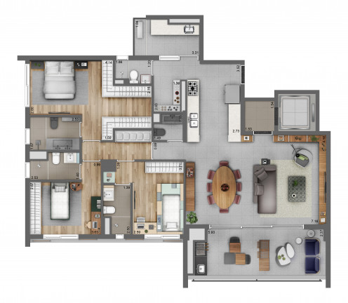 Imagem Apartamento com 3 Quartos à Venda, 146 m² em Moema - São Paulo