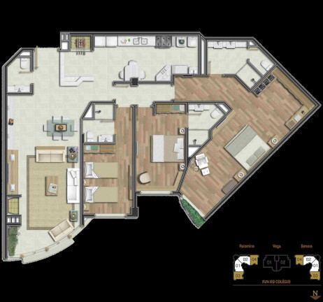 Imagem Apartamento com 5 Quartos à Venda, 314 m² em Centro - Gramado Imagem Apartamento com 5 Quartos à Venda, 314 m² em Centro - Gramado