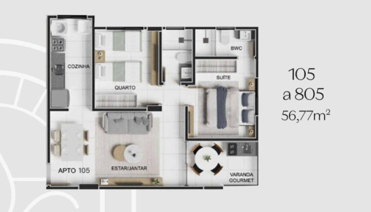 Imagem Apartamento à Venda, 23 m² em Jardim Oceania - João Pessoa Imagem Apartamento à Venda, 23 m² em Jardim Oceania - João Pessoa