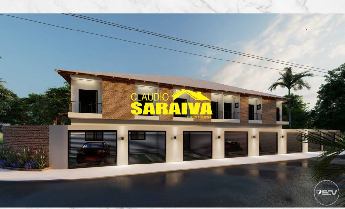 Sobrado com 2 Quartos à Venda, 69 m² em Massaguacu - Caraguatatuba