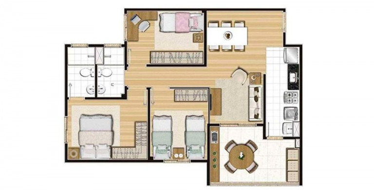 Imagem Apartamento com 3 Quartos à Venda, 73 m² em Taquaral - Campinas Imagem Apartamento com 3 Quartos à Venda, 73 m² em Taquaral - Campinas