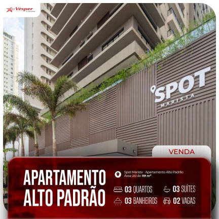 Apartamento com 3 Quartos à Venda, 119 m² em Setor Marista - Goiânia