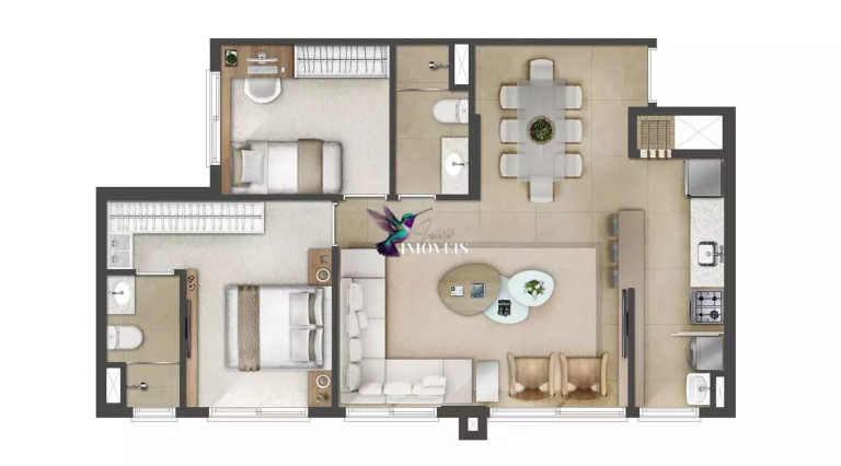 Imagem Apartamento com 3 Quartos à Venda, 67 m² em Jardim Lindóia - Porto Alegre