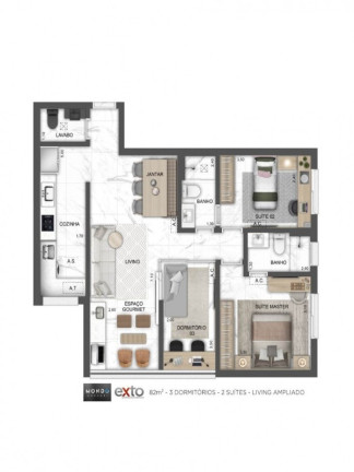 Imagem Imóvel com 3 Quartos à Venda, 81 m² em Vila Andrade - São Paulo