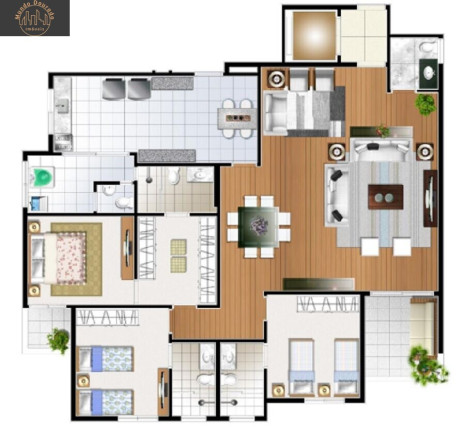 Imagem Apartamento com 3 Quartos à Venda, 155 m² em Barcelona - São Caetano Do Sul Imagem Apartamento com 3 Quartos à Venda, 155 m² em Barcelona - São Caetano Do Sul