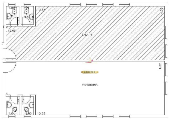Imagem Sala Comercial para Alugar, 60 m² em Pinheiros - São Paulo Imagem Sala Comercial para Alugar, 60 m² em Pinheiros - São Paulo