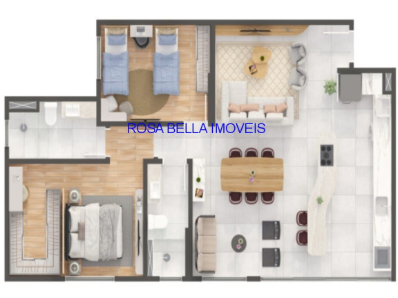 Imagem Apartamento com 3 Quartos à Venda, 86 m² em Vila Vitória Ii - Indaiatuba