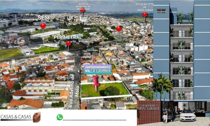 Imagem Apartamento com 2 Quartos à Venda, 52 m² em Vila Lavínia - Mogi Das Cruzes