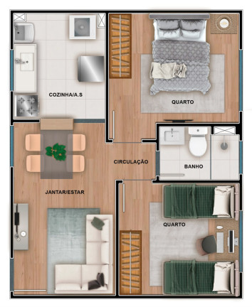 Imagem Imóvel com 2 Quartos à Venda, 40 m² em Jardim Alvorada - Nova Iguaçu