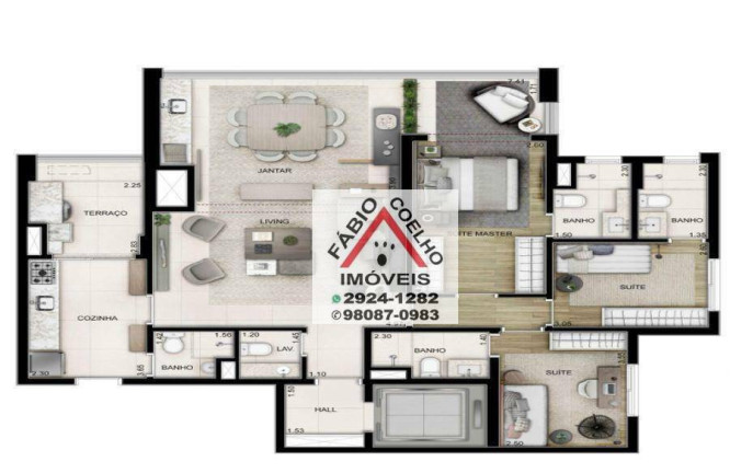Imagem Apartamento com 3 Quartos à Venda, 125 m² em Campo Belo - São Paulo