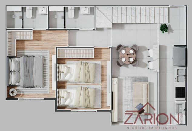 Imagem Apartamento com 2 Quartos à Venda, 63 m² em Vila Antônio Augusto Luiz - Caçapava