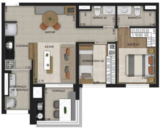 Imagem Apartamento com 3 Quartos à Venda, 87 m² em Tatuapé - São Paulo