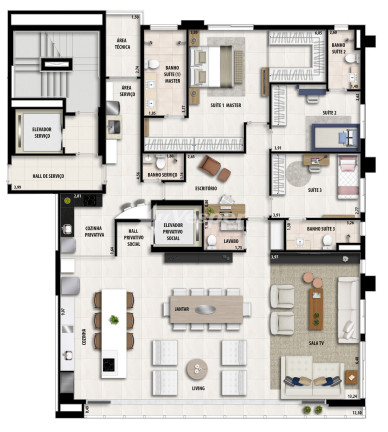 Imagem Apartamento com 3 Quartos à Venda, 220 m² em Setor Bueno - Goiânia Imagem Apartamento com 3 Quartos à Venda, 220 m² em Setor Bueno - Goiânia