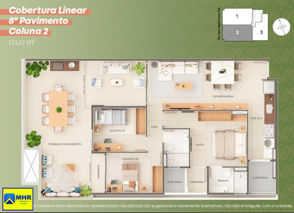 Imagem Imóvel com 4 Quartos à Venda, 126 m² em Jardim Camburi - Vitória