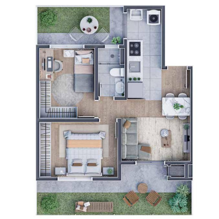 Imagem Apartamento com 2 Quartos à Venda, 42 m² em Planta Almirante - Almirante Tamandare Imagem Apartamento com 2 Quartos à Venda, 42 m² em Planta Almirante - Almirante Tamandare