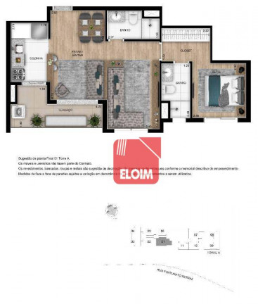 Imagem Apartamento com 2 Quartos à Venda, 55 m² em Vila Anastácio - São Paulo
