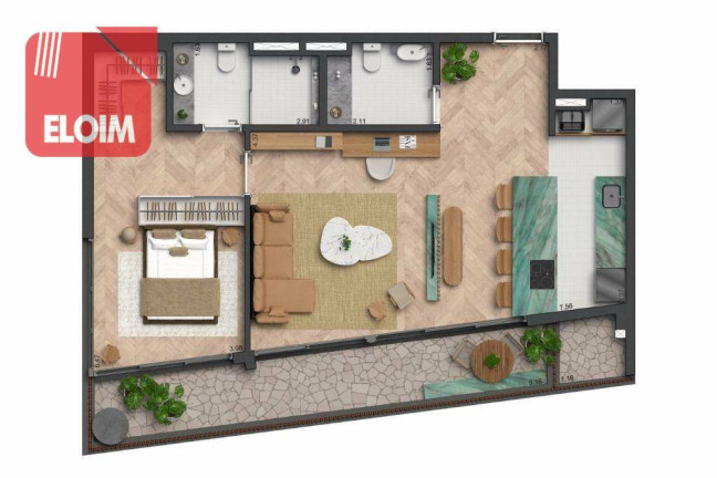 Imagem Apartamento com 2 Quartos à Venda, 122 m² em Bela Vista - São Paulo