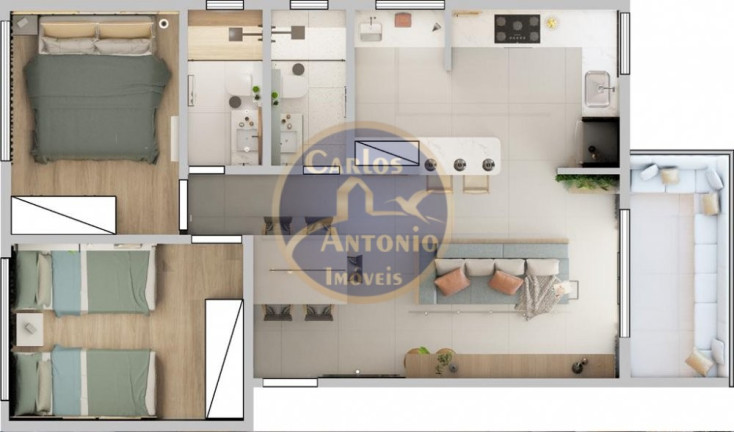 Imagem Apartamento com 2 Quartos à Venda, 70 m² em Taperapuan - Porto Seguro Imagem Apartamento com 2 Quartos à Venda, 70 m² em Taperapuan - Porto Seguro
