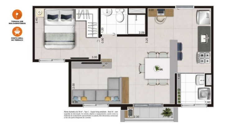 Imagem Apartamento com 1 Quarto à Venda, 25 m² em Centro - São Paulo