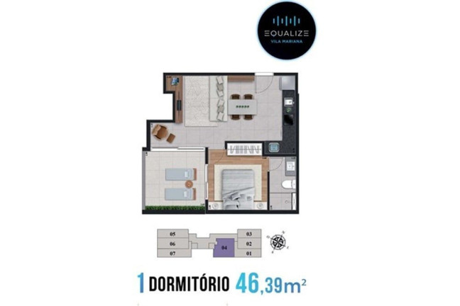 Imagem Apartamento com 1 Quarto à Venda, 37 m² em Vila Mariana - São Paulo