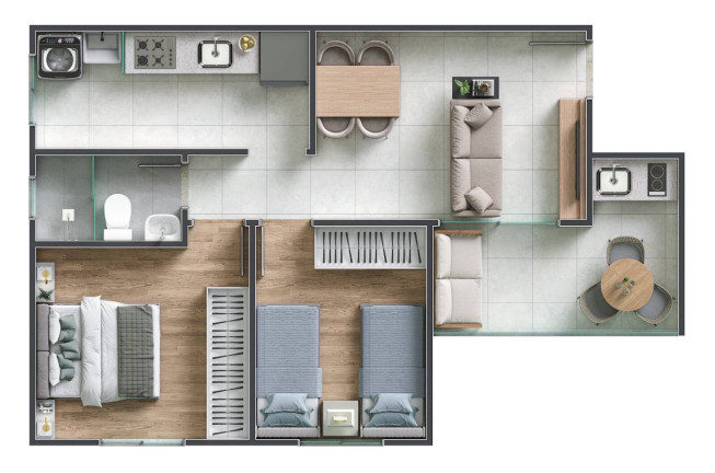 Imagem Apartamento com 2 Quartos à Venda,  em Sim - Feira De Santana