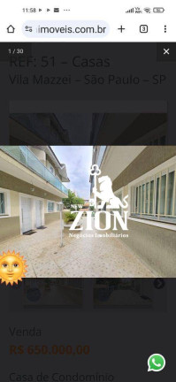 Imagem Sobrado com 3 Quartos à Venda, 80 m² em Vila Mazzei - São Paulo Imagem Sobrado com 3 Quartos à Venda, 80 m² em Vila Mazzei - São Paulo
